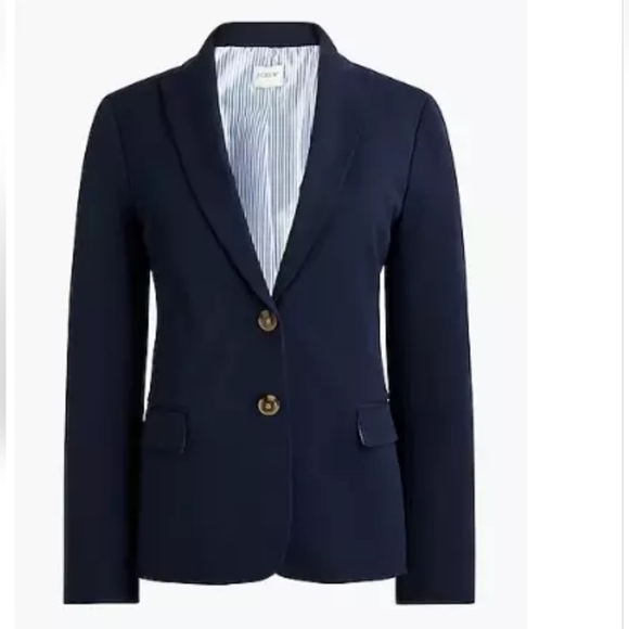 J. Crew Jackets & Blazers - J.Crew Factory $198 Womens Two Button Blazer Navy Size 8 And 6